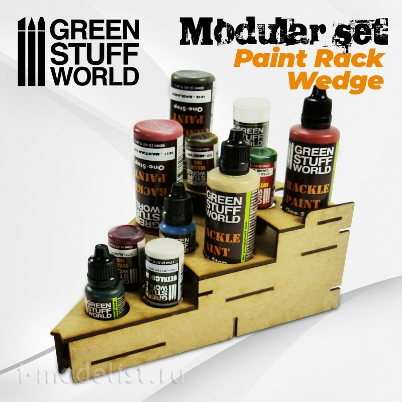 9848 Green Stuff World Scale Paint Rack-WEDGE / Scale Paint Rack-WEDGE