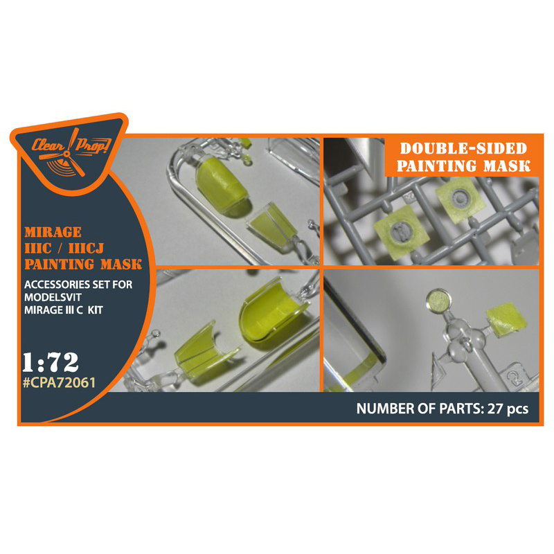 CPA72061 Clear Prop! 1/72 Paint masks for Dassault Mirage IIIC/CJ - double-sided