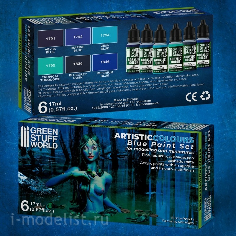 10116 Green Stuff World Blue Acrylic Paint Set / Paint Set - Blue