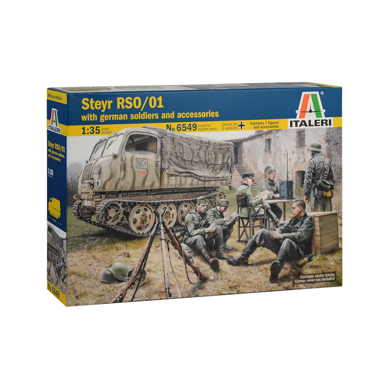 6549 Italeri 1/35 Tracked tractor RSO/01 with German soldiers