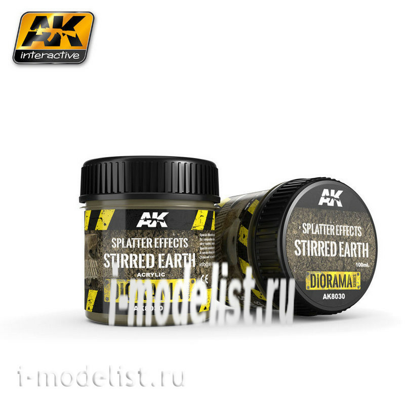 AK8030 AK Interactive Splatter Effects Stirred Earth 100ml (splash Effect)
