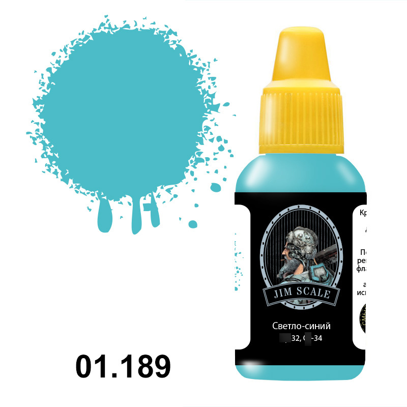 01.189 Jim Scale Acrylic paint color Light blue (С-32, С-34)