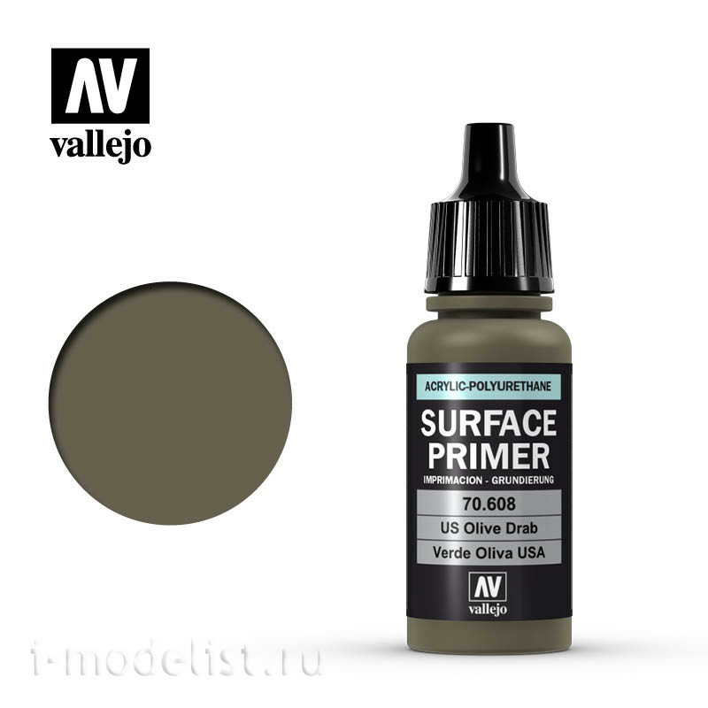 70608 Vallejo Acrylic primer-polyurethane/Us olive