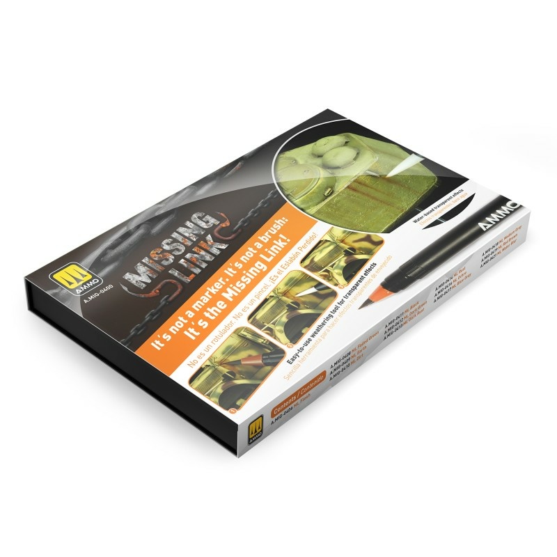 AMIG0400 Ammo Mig Набор акварельных маркеров-кистей «Nottoстающее звено» для танков / Missing Link Tanks Set