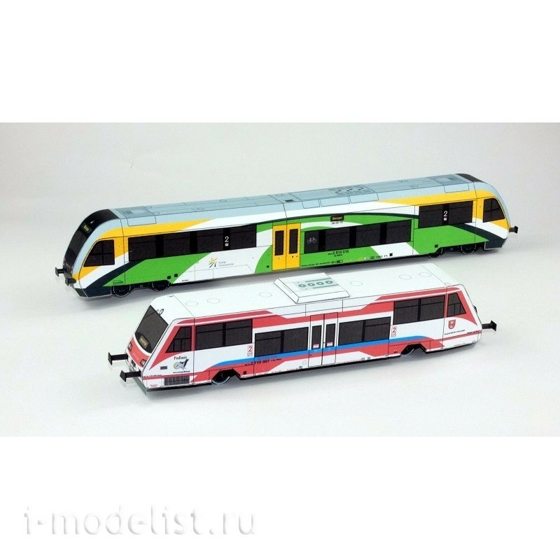 EM069 EXTRA MODEL 1/87 Paper model Autobusy Szynowe SA105, SA135
