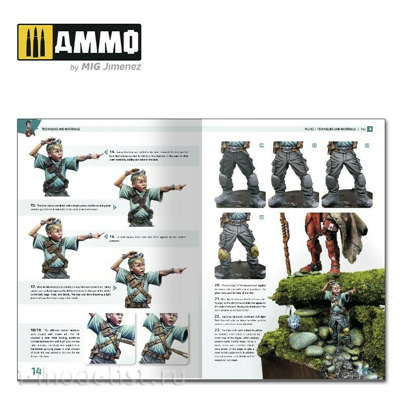 AMIG6222 Ammo Mig ENCYCLOPEDIA OF FIGURES MODELLING TECHNIQUES VOL. 2 - TECHNIQUES & MATERIALS (English)