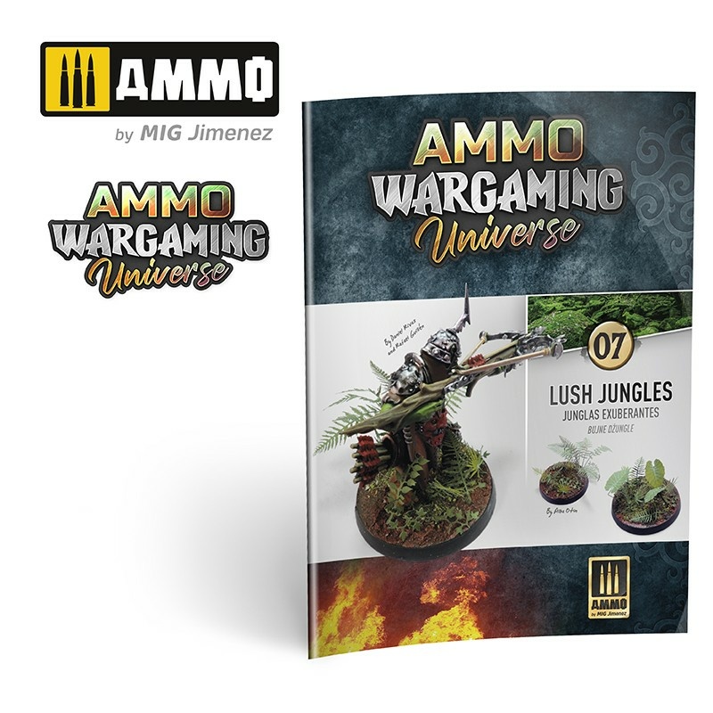 AMIG6926 Ammo Mig AMMO WARGAMING UNIVERSE Книга 07 - Пышные джунгли (английский, испанский, польский) / Book 07 - Lush Jungles