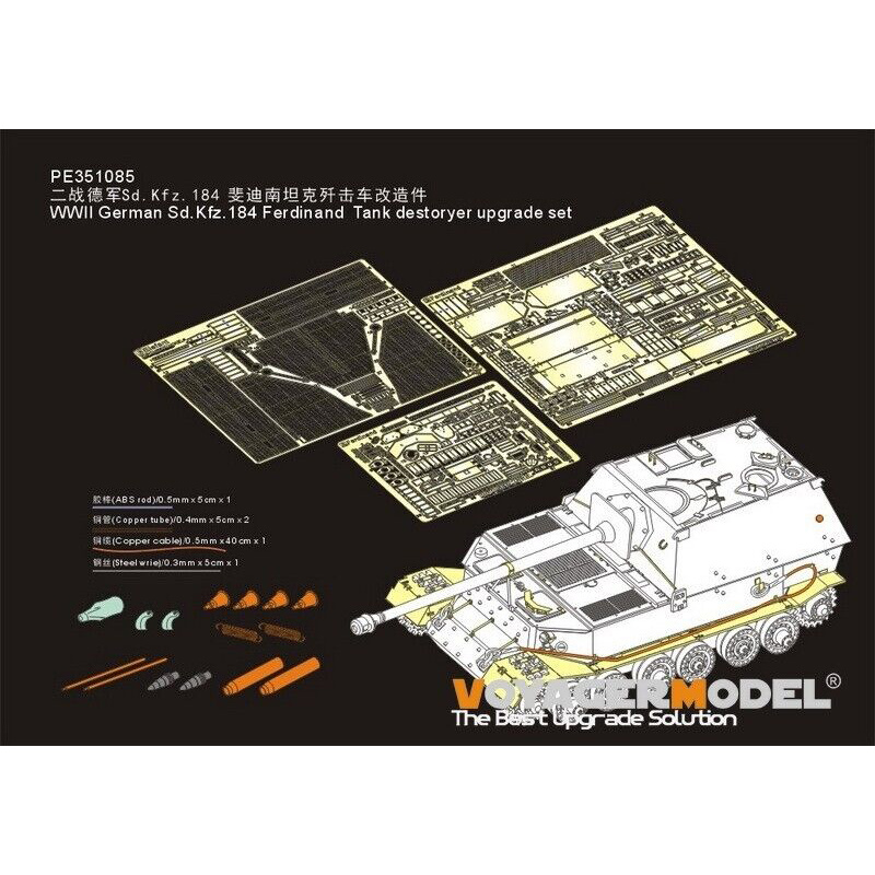 PE351085 Voyager Model 1/35 Photo Etching for German Tank Destroyer Sd.Kfz.184 