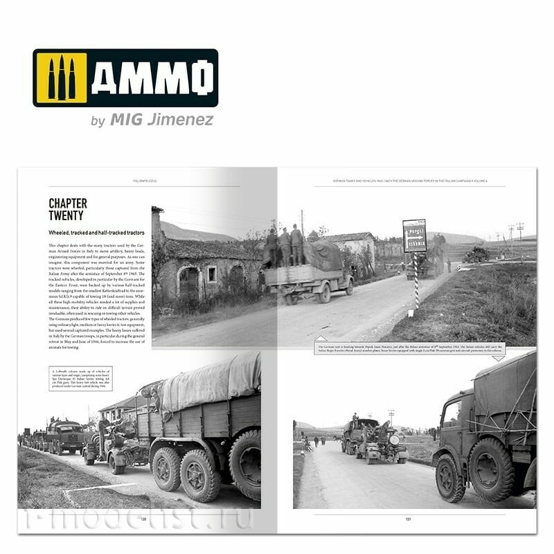 AMIG6267 Ammo Mig Книга ITALIENFELDZUG – Notмецкие танки и машины 1943-1945 гг., том 4 / German Tanks and Vehicles 1943-1945 Vol. 4 (на английском языке)
