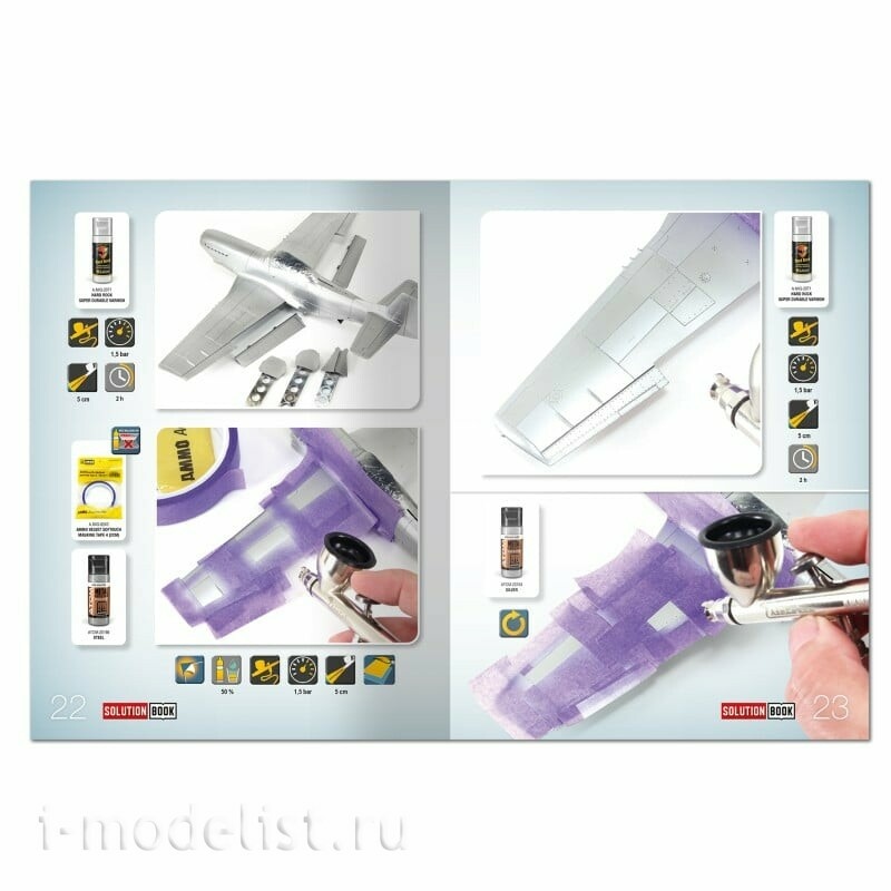 AMIG6532 Ammo Mig 1/35 Книга SOLUTION BOOK 27 - Как покрасить металлический самолет / How to Paint Metal Finished Aircraft