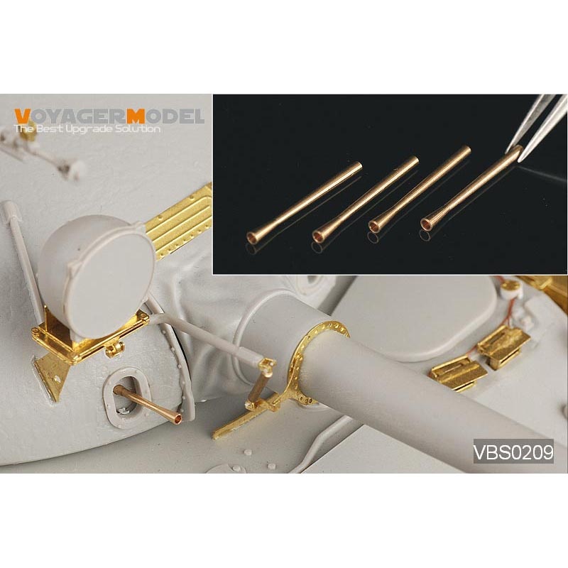 VBS0209 Voyager Model 1/35 Металлические стволы для 7.62mm tank MG SMGT/PKT (4 шт.)