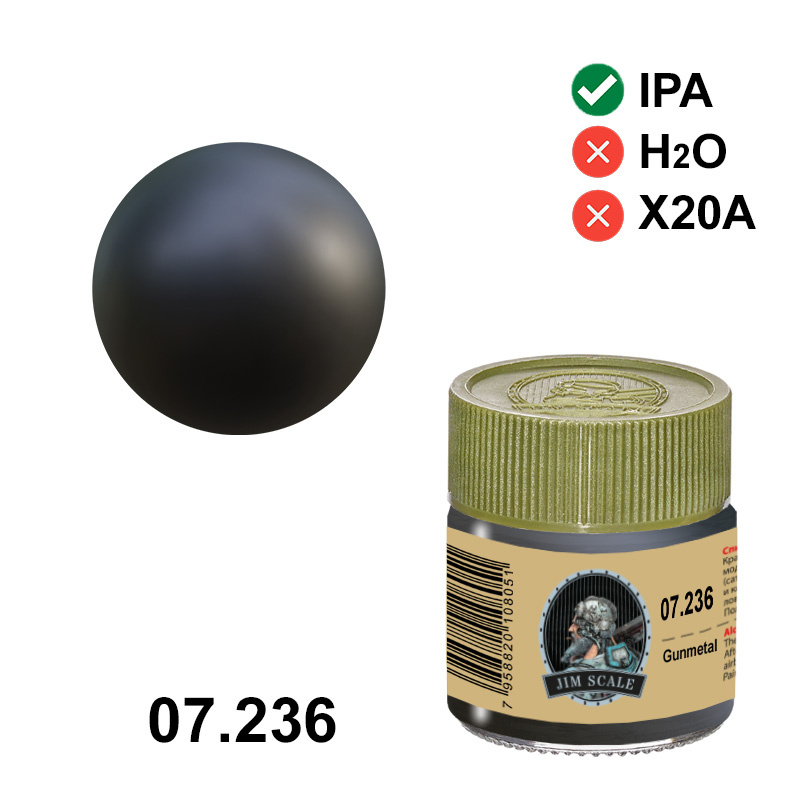 07.236 Jim Scale Metallic Alcohol Gunmetal