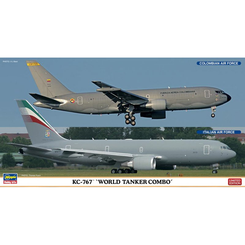10808 Hasegawa 1/200 KC-767 WORLD TANKER (2 kits)