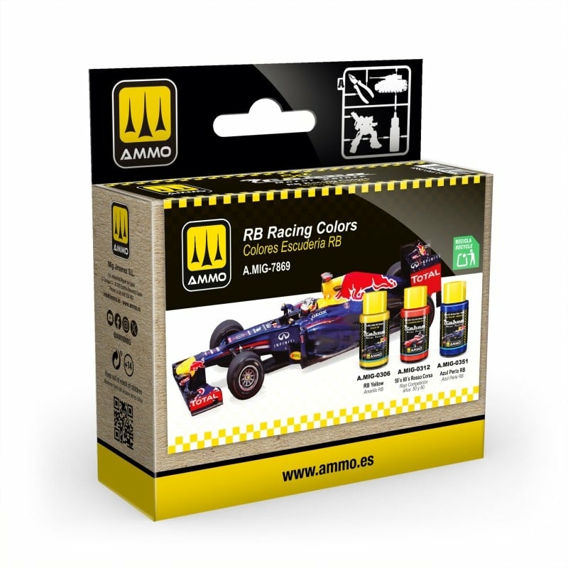 AMIG7869 Ammo Mig Набор красок Cobra Motor цвета Red Bull Racing / RB Racing Colors Set