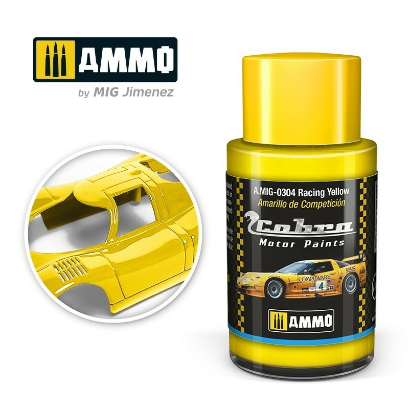 AMIG0304 Ammo Mig Акриловая краска Cobra Motor Гоночный желтый / Racing Yellow