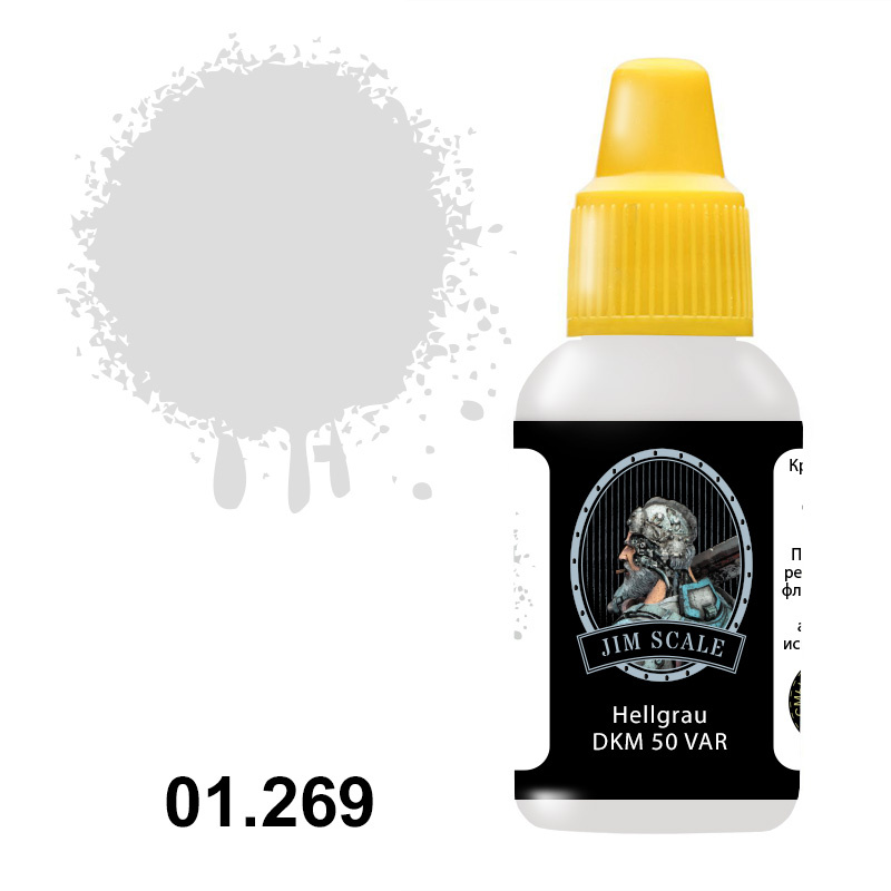 01.269 Jim Scale Acrylic paint color Hellgrau DKM 50 VAR