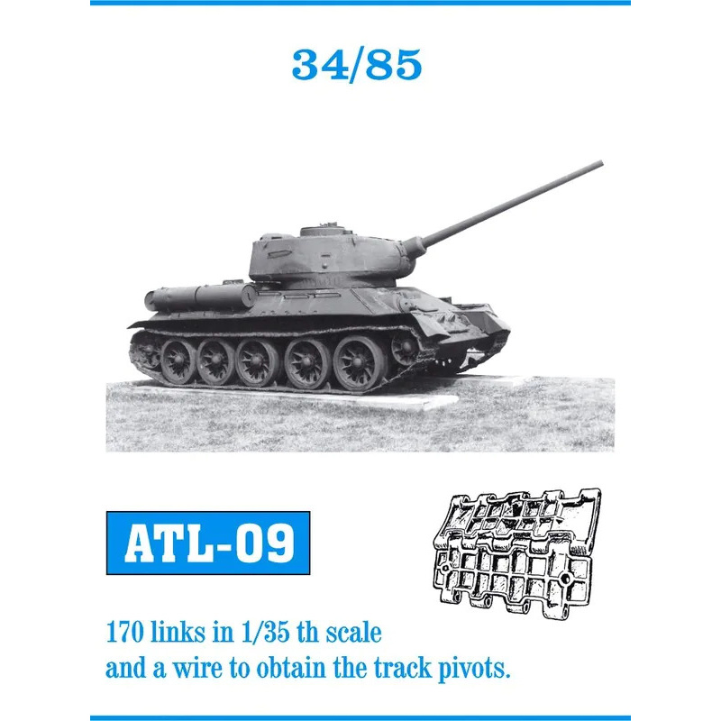 ATL-35-09 Friulmodel 1/35 Trucks scale (iron) for tank 34/85
