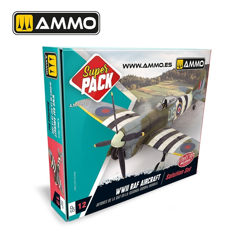 AMIG7813 Ammo Mig Набор SUPER PACK Aircraftы Королевских ВВС времен Второй мировой войны / WWII RAF Aircraft