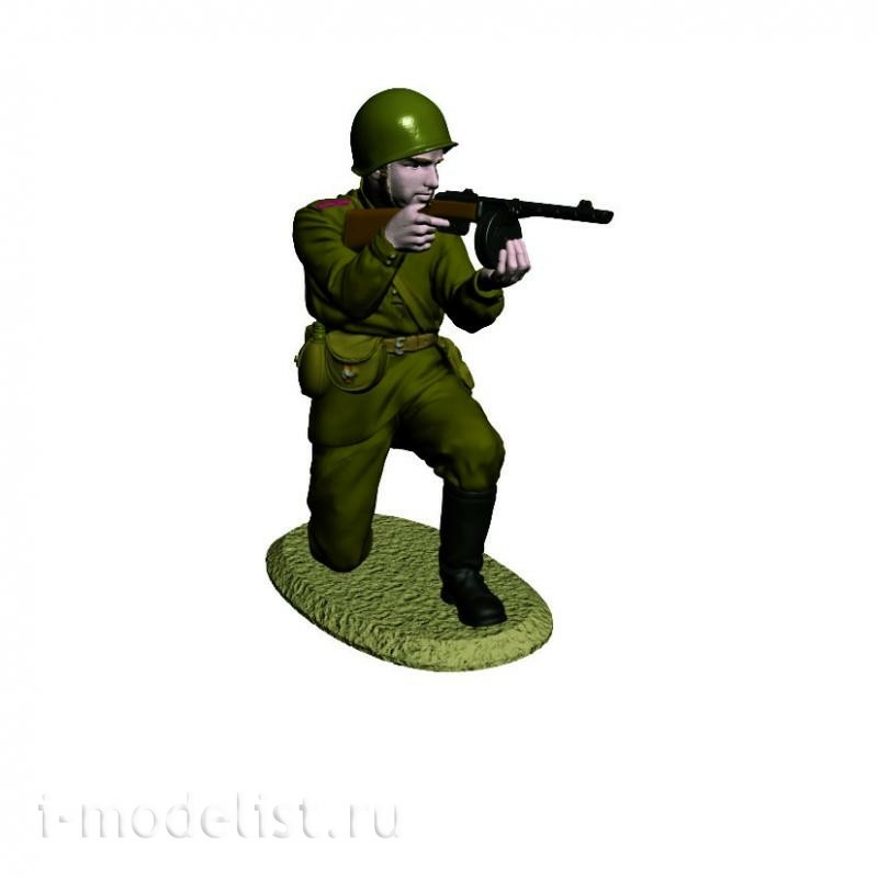 8077 Zvezda 1/72 Soviet Infantry platoon. Kursk 1943