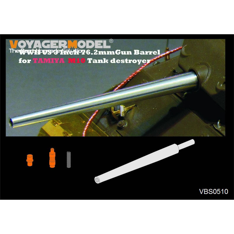 VBS0510 Voyager Model 1/35 Металлический ствол 3 Inch 76.2mm (Tamiya)