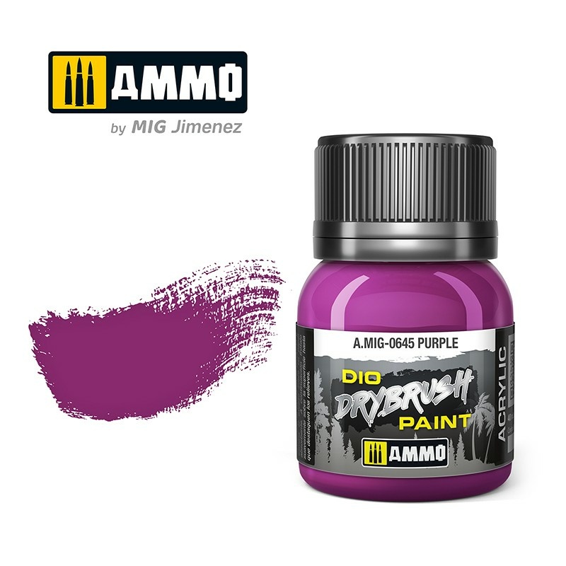 AMIG0645 Ammo Mig Paint for Dry Brush Technique DRYBRUSH Purple