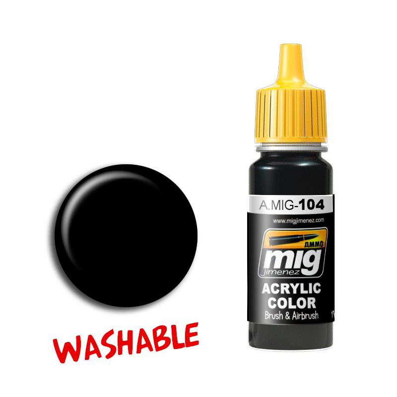 AMIG0104 Ammo Mig WASHABLE BLACK