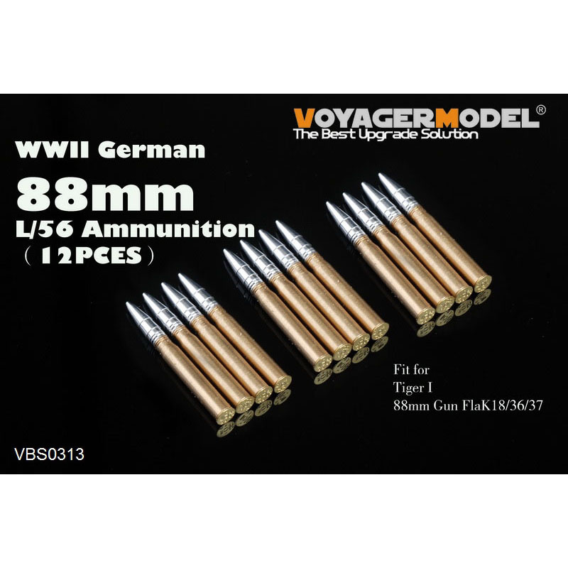 VBS0313 Voyager Model 1/35 Боеприпасы для 88mm L/56 (12 шт.)
