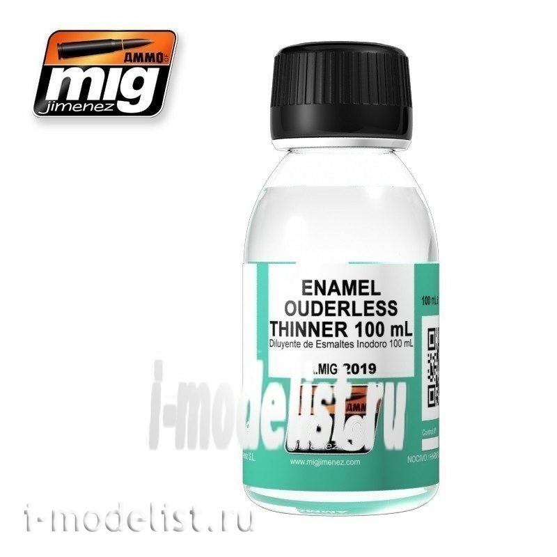 AMIG2019 Ammo Mig ENAMEL OUDERLESS THINNER 100 ML (Solvent for enamel)