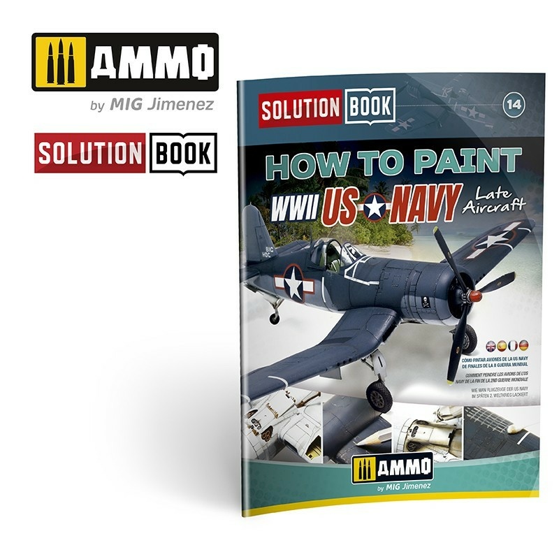AMIG6523 Ammo Mig Book Solution Book 14 - How to Paint US Navy WWII Late (English)	