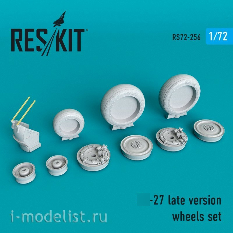 RS72-0256 RESKIT 1/72 Resin Wheels for C-27, later version