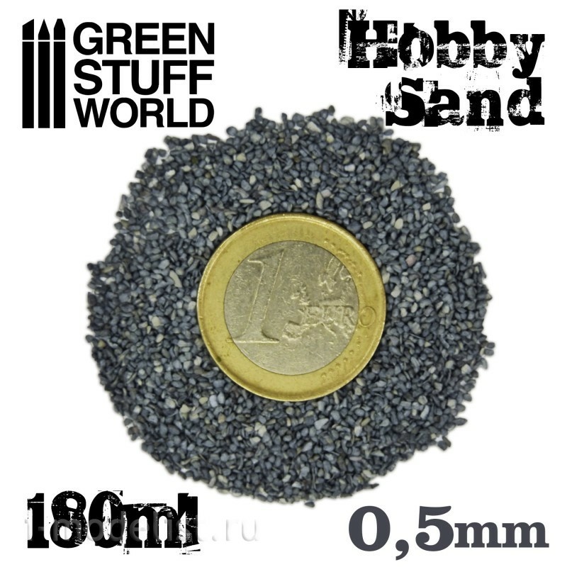 10013 Green Stuff World Sand, 180ml color Grey / Fine Hobby Sand 180ml-Grey