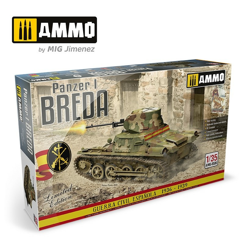 AMIG8506 Ammo Mig 1/35 Panzer I Breda Tank, Spanish Civil War 1936 - 1939