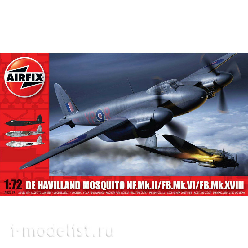 3019 Airfix 1/72 De Havilland Mosquito MkII/VI/XVIII