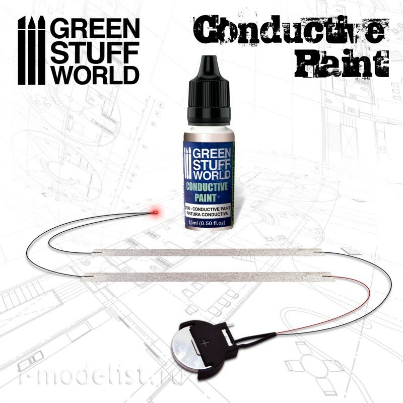 2100 Green Stuff World Luminous Paint 15ml / Conductive Paint