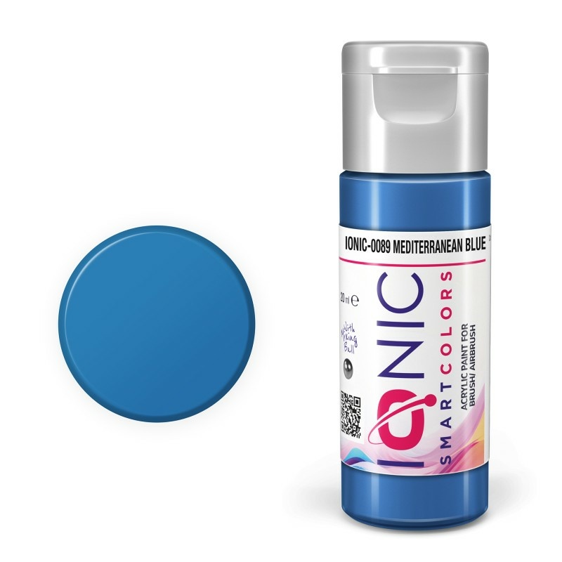 IONIC-0089 Ammo Mig Акриловая краска IONIC Средиземноморский голубой цвет / Mediterranean Blue