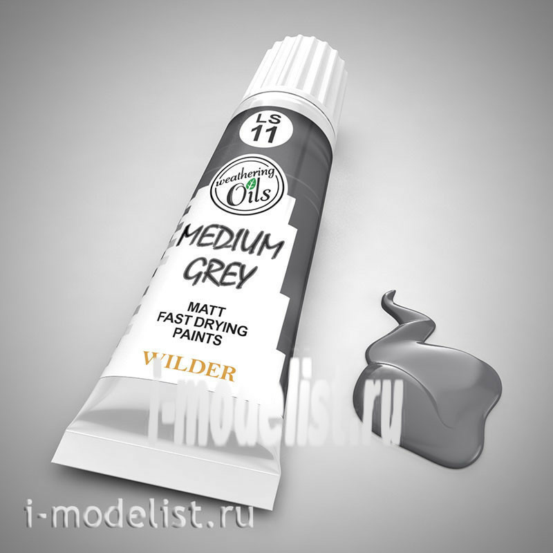 LS-11 Wilder MIDDLE GRAY. Paint special quick-drying, based on linseed oil. Volume: 20 ml. For all types of toning.