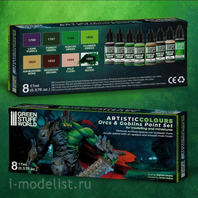 10124 Green Stuff World Acrylic Paint Set 