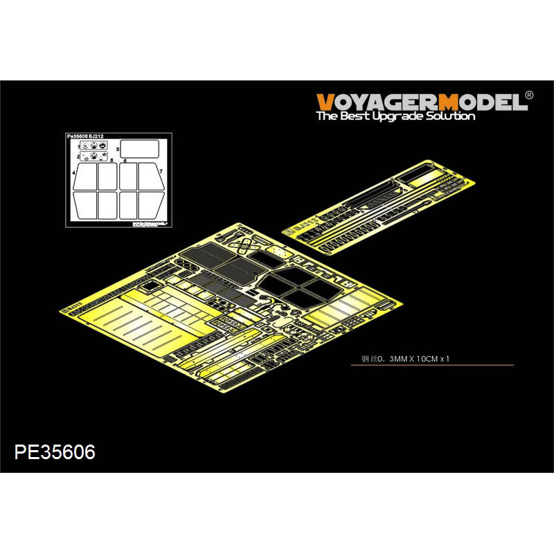 PE35606 Voyager Model 1/35 Photo Etching for Military Jeep PLA BJ212