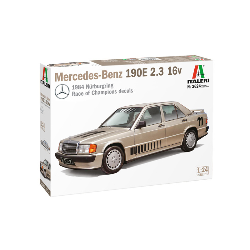 3624 Italeri 1/24 Mercedes-Benz 190E 2.3 16v Car
