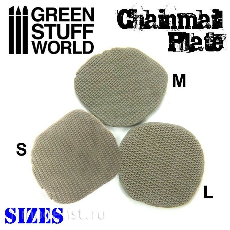 1613 Green Stuff World Texture Plate-Chainmail-Size L / Texture Plate-ChainMail-Size L