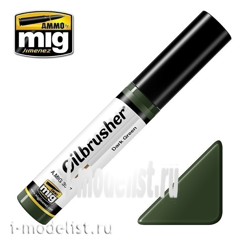 AMIG3507 Ammo Mig DARK GREEN (Oil paint with a thin brush applicator)
