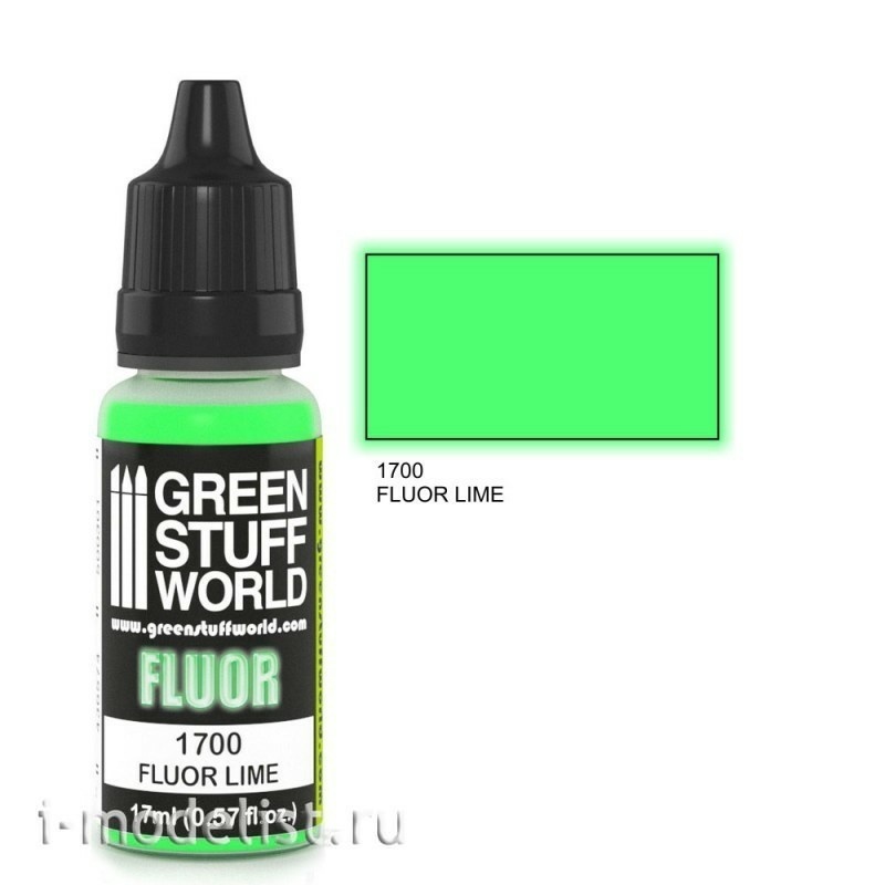 1700 Green Stuff World Fluorescent paint LIME (Fluor Paint LIME) 17 ml