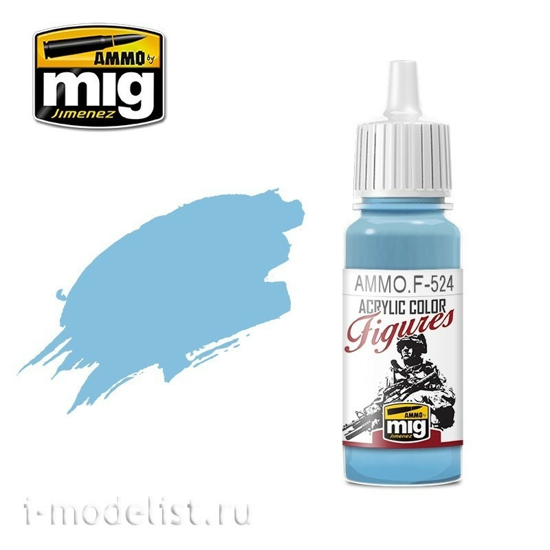 AMMOF524 Ammo Mig Acrylic paint LIGHT SKY BLUE