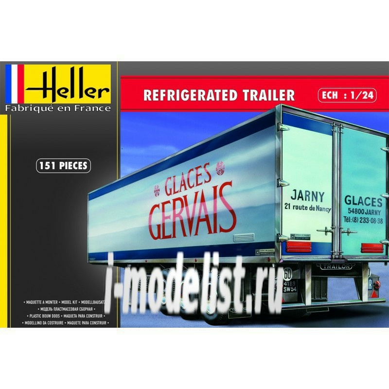 80776 Heller 1/24 REFRIGERATED TRAILER