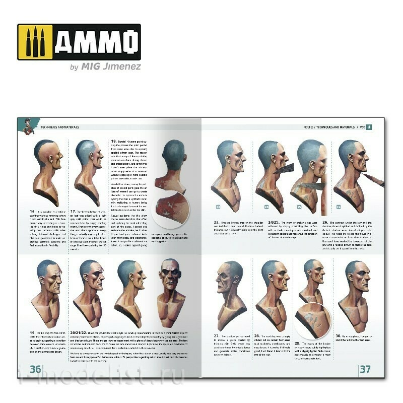 AMIG6222 Ammo Mig ENCYCLOPEDIA OF FIGURES MODELLING TECHNIQUES VOL. 2 - TECHNIQUES & MATERIALS (English)