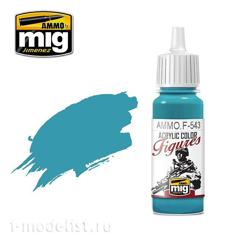AMMOF543 Ammo Mig Acrylic Paint Green-blue / GREEN BLUE