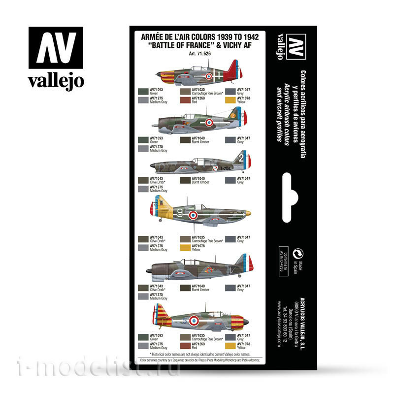 71626 Vallejo Set Model Air 