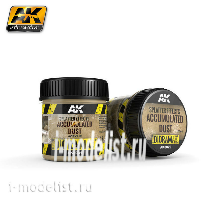 AK8031 AK Interactive Splatter Effects Accumulated Dust 100ml (spray Effect, dust accumulation)