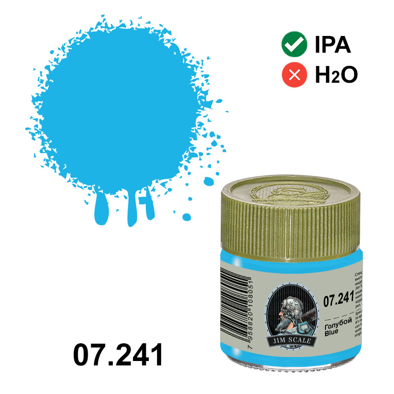 07.241 Jim Scale Alcohol paint color Blue, 10 ml.