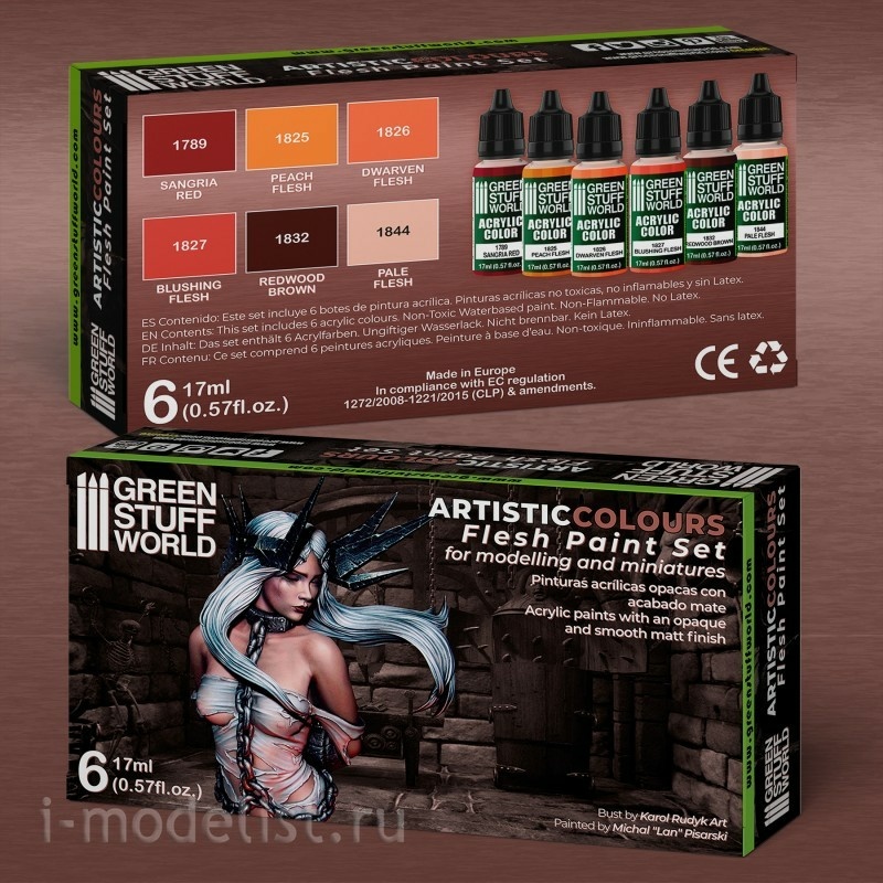 10117 Green Stuff World Body Color Paint Set / Paint Set-Flesh